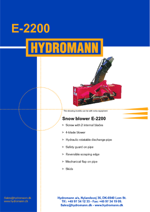 Rezači snijega Hydromann E 2200