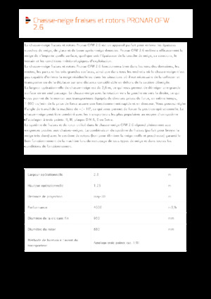 Rezači snijega Pronar OFW 2.6 