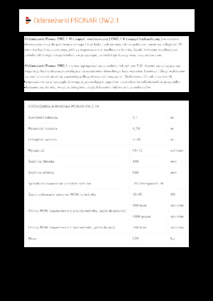 Rezači snijega Pronar OW 2.1 M
