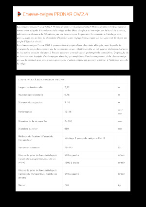 Rezači snijega Pronar OW 2.4 M