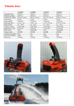Rezači snijega Fransgard S 220-3