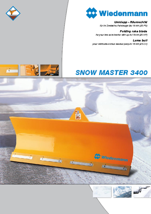 Snježni plugovi Laki Wiedenmann SnowMaster 3402