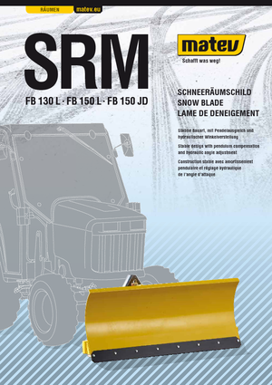 Snježni plugovi Laki Matev SRM-FB 130 L