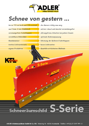 Snježni plugovi s oprugama Adler S 300