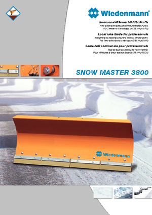Snježni plugovi s oprugama Wiedenmann SnowMaster 3803