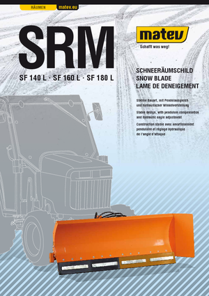 Snježni plugovi s oprugama Matev SRM-SF 160 L