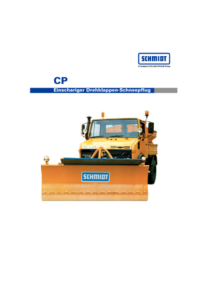 Snježni plugovi s okretnim preklopima Schmidt CP 3