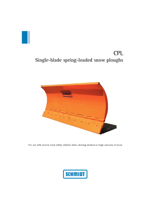 Snježni plugovi s okretnim preklopima Schmidt CPL 21 *