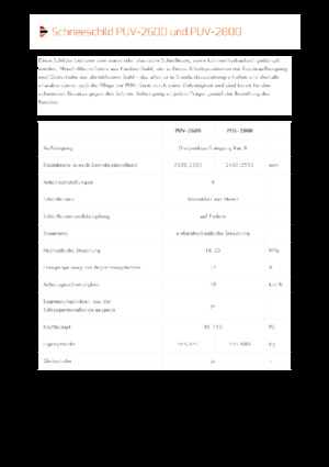 Snježni plugovi s okretnim preklopima Pronar PUV 2800