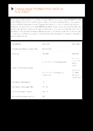 Snježni plugovi s okretnim preklopima Pronar PUV 3300