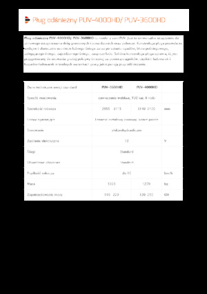 Snježni plugovi s okretnim preklopima Pronar PUV 3600HD