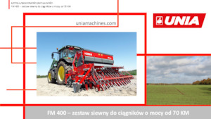 Strojevi za sjetvu Unia FM A 700/3