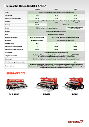 Strojevi za sjetvu Reform Werke Semo-Exacta Classic
