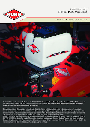 Strojevi za sjetvu Kuhn SH 1120 Isobus