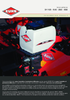 Strojevi za sjetvu Kuhn SH 1120 Isobus
