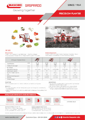 Strojevi za sjetvu Gaspardo SP 4R 2750