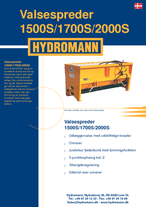 Preklopivi rasipači Hydromann 1500 S