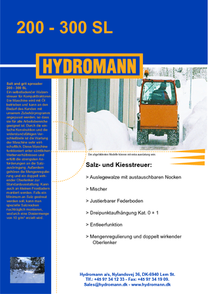 Preklopivi rasipači Hydromann 300 SL