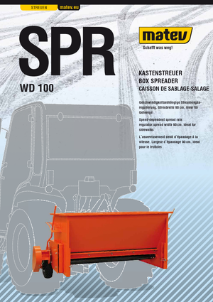 Preklopivi rasipači Matev SPR-WD 100