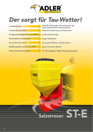 Preklopivi rasipači Adler ST-E 105 Profi