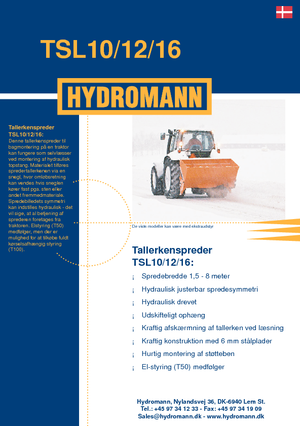 Preklopivi rasipači Hydromann TSL 16