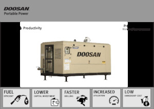 Stacionarni zračni kompresori - dizel, električni, benzinski Doosan MHP675