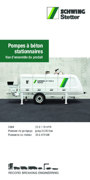 Stacionarne betonske pumpe SCHWING-Stetter SP 9500 E Container