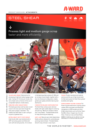 Rezači čeličnog otpada A-Ward AS400