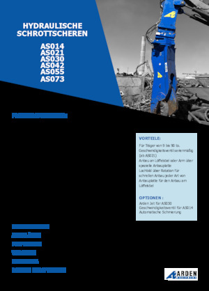 Rezači čeličnog otpada Arden AS042