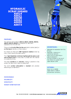 Rezači čeličnog otpada Arden AS042