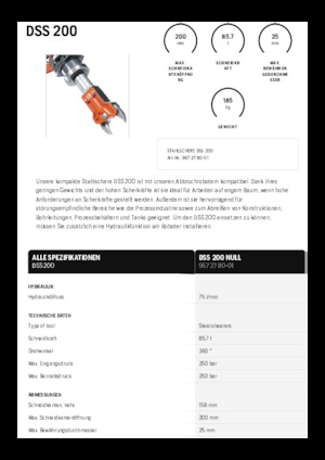 Rezači čeličnog otpada Husqvarna DSS 200