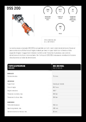 Rezači čeličnog otpada Husqvarna DSS 200