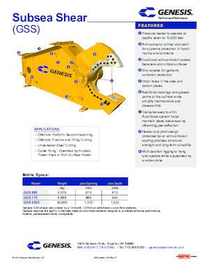 Rezači čeličnog otpada Genesis GSS 775