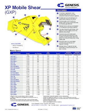Rezači čeličnog otpada Genesis GXP 700R