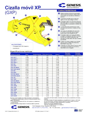 Rezači čeličnog otpada Genesis GXP 700R