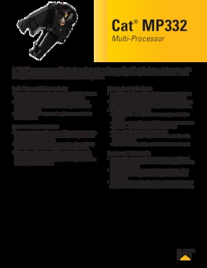 Multi- procesori Caterpillar MP332TS