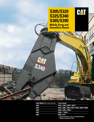 Rezači čeličnog otpada Caterpillar S340B