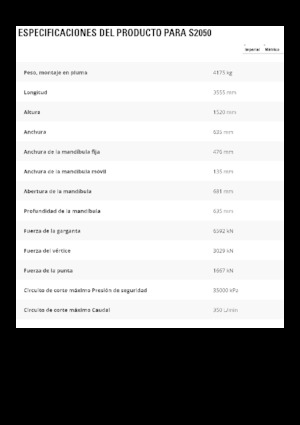 Rezači čeličnog otpada Caterpillar S2050