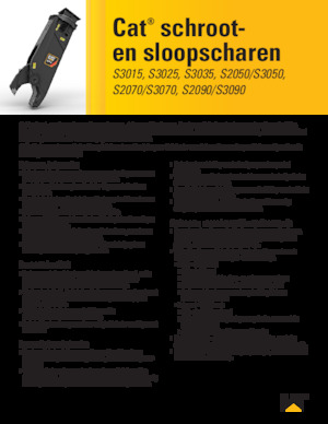 Rezači čeličnog otpada Caterpillar S3070