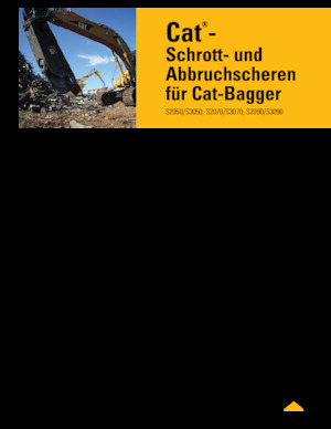 Rezači čeličnog otpada Caterpillar S2070