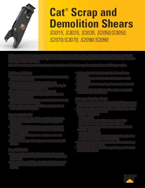 Rezači čeličnog otpada Caterpillar S2070