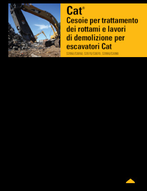 Rezači čeličnog otpada Caterpillar S2070