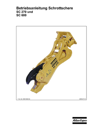 Rezači čeličnog otpada Atlas Copco SC 270