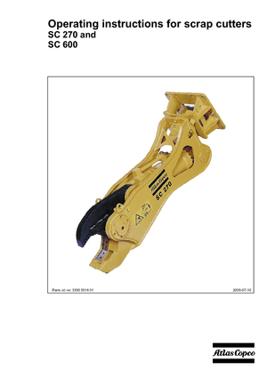 Rezači čeličnog otpada Atlas Copco SC 270