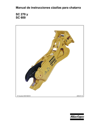 Rezači čeličnog otpada Atlas Copco SC 270