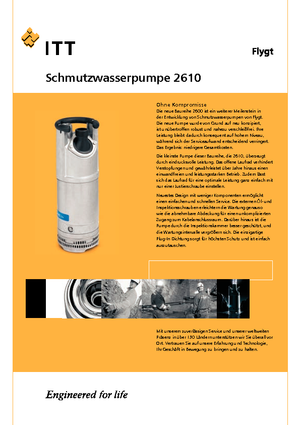 Kanalizacijske pumpe Flygt-Pumpen 2610 LR 234