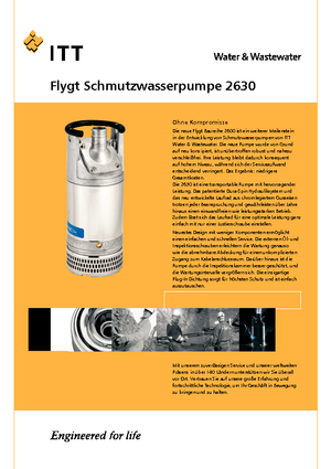 Kanalizacijske pumpe Flygt-Pumpen 2630 LR 251
