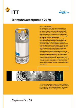 Kanalizacijske pumpe Flygt-Pumpen 2670 LR 226