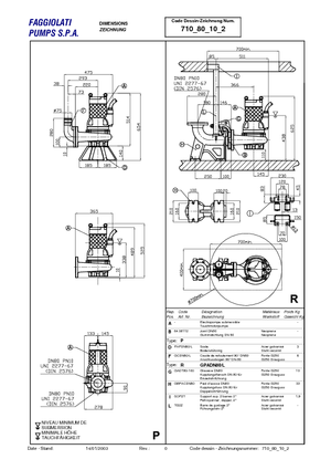 Kanalizacijske pumpe Faggiolati G 210 R3C2-M30AA2