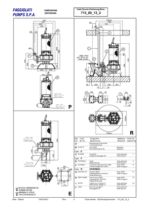 Kanalizacijske pumpe Faggiolati G 213 R1M3-M40AAS